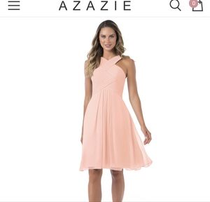 Azazie Armani Dress in Coral (size 4)